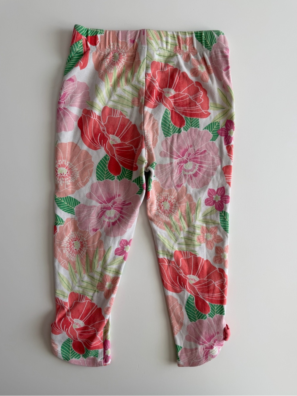 Girls 3T Gymboree & Carter's Leggings Bundle-Flowers, Polka Dots, Ladybug, Bows - Picture 7 of 9